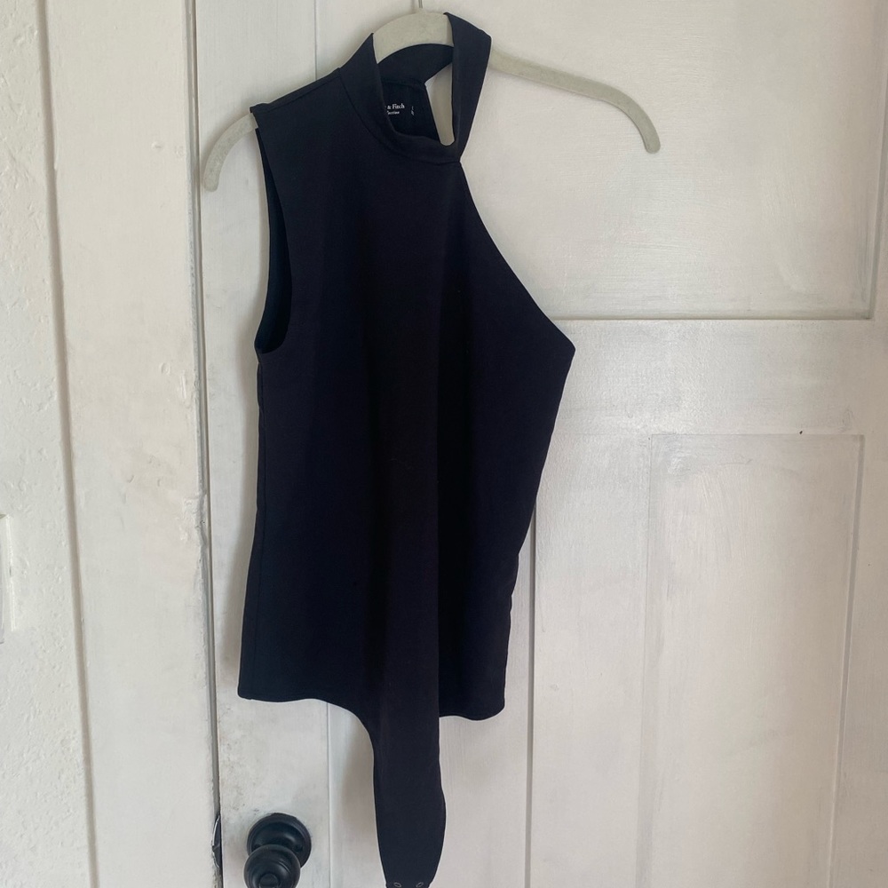 Abercrombie & Fitch Seamless High Neck One Shoulder Bodysuit.
